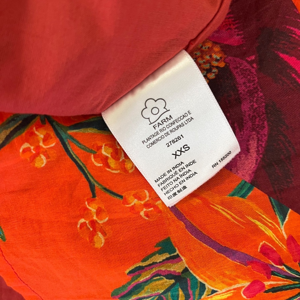 Farm Rio “Mini dress in Floral" NWT - Picture 9 of 11